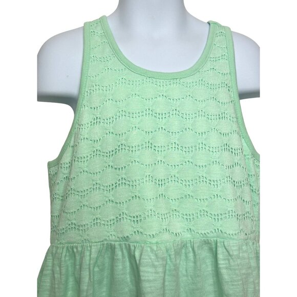 Old Navy Girls Mint Green Lace Tank Dress Size M (8) Summer Spring Casual - Picture 2 of 7